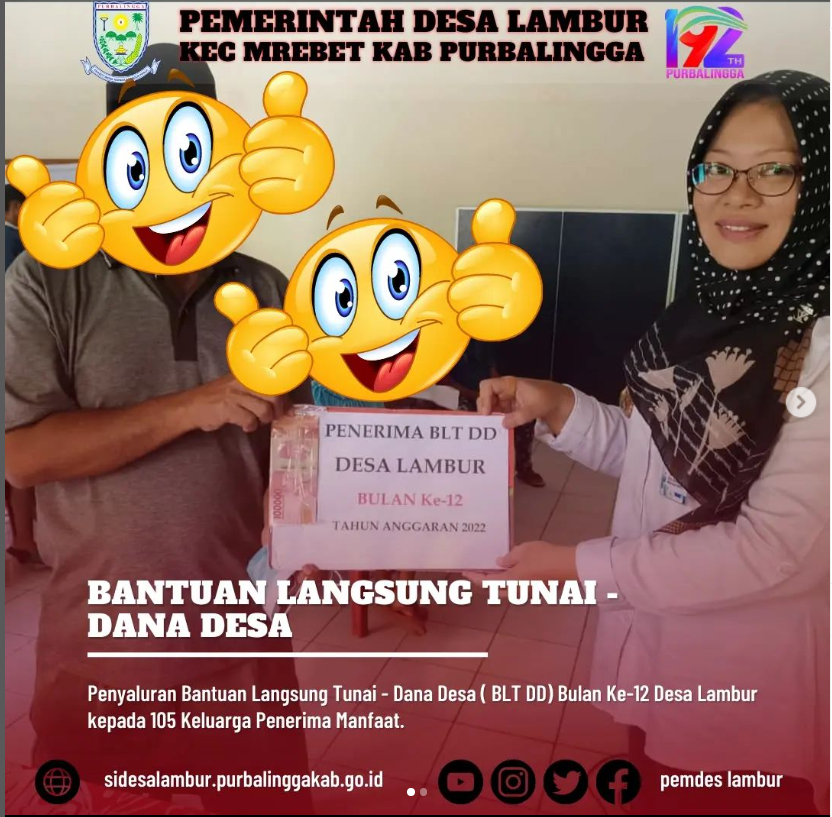 Bantuan Langsung Tunai ( BLT ) Bulan Ke-12